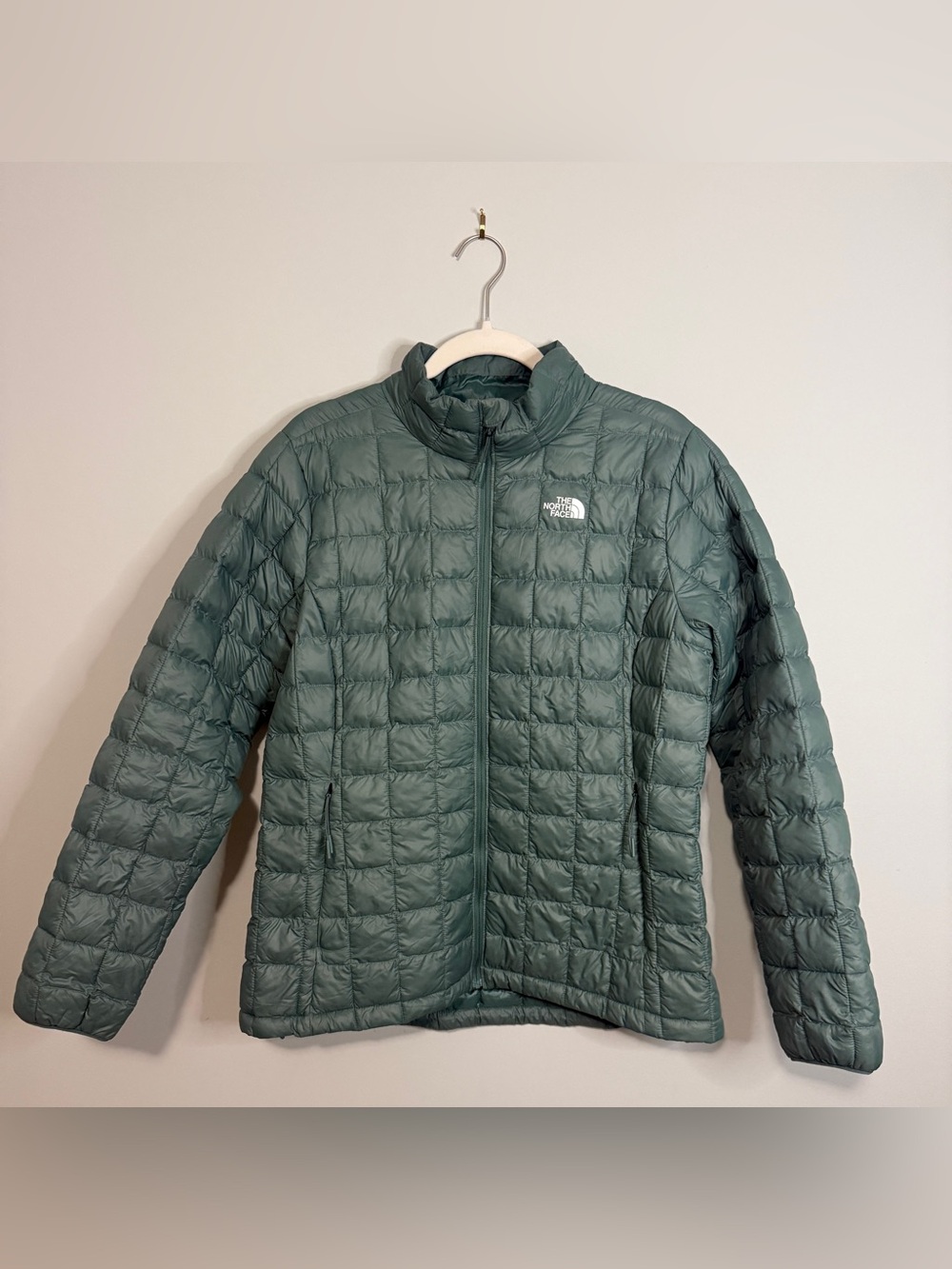The North Face Women's ThermoBall Eco Jacket Sage Green Quilted Size Large L